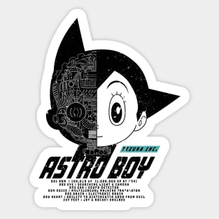 ASTRO BOY - Mighty Atom Vintage DESIGN | Mecha Tech Specs Sticker